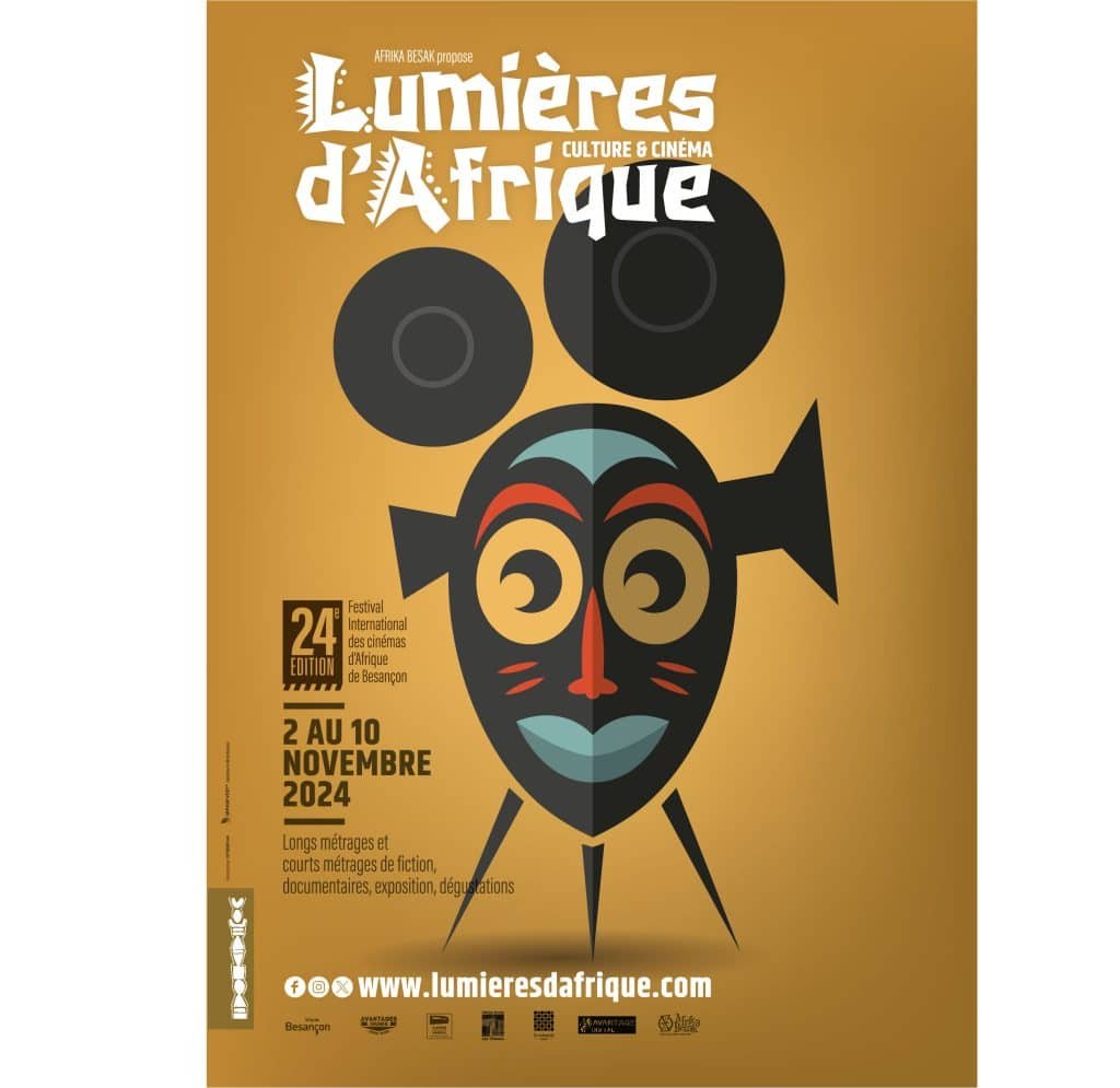 Lumières d'Afrique : Le Festival des Cinémas d'Afrique de Besançon Célèbre sa 24ème Édition 1 Affiche A3 LDA 2024 vector scaled