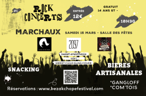 Affiche Besak chop festival le 15 mars 2025 à Marchaux