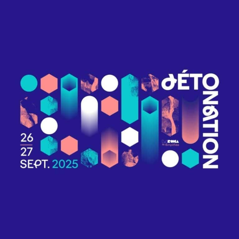 Affiche festival détonation les 26 et 27 septembre 2025 à la Rodia Besançon