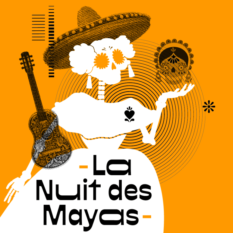 Affiche la nuit des Maya par l'orchestre Victor Hugo les 15 et 16 mars 2025 à Besançon et Mandeure