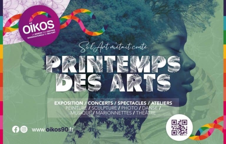 Affiche printemps des arts du 15 au 30 mars 2025 à Belfort