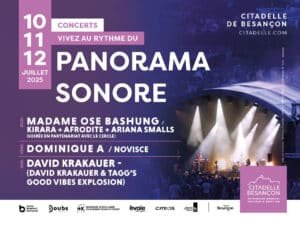 Jouez et gagnez vos invitations pour Panorama Sonore à La Citadelle de Besançon du 10 au 12 juillet 2025