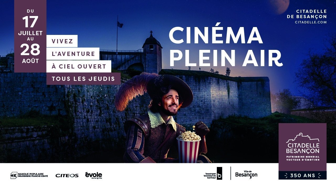 Jouez et gagnez vos places de cinéma en plein air à la Citadelle de Besançon