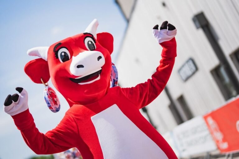 Mascotte vache qui rit